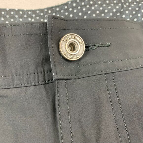 Lululemon Athletica Black Flat Front Casual Shorts - Picture 2 of 8